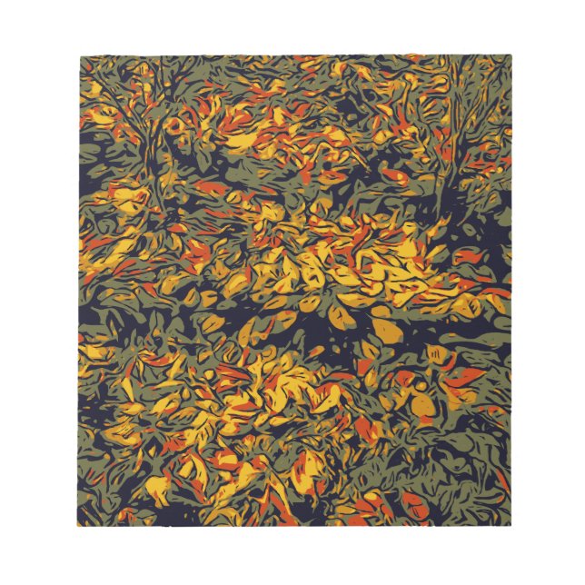 Bloc-note Feuilles d'automne (Devant)