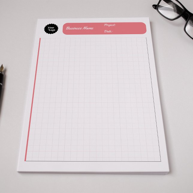 Bloc-note Feuilles de graphique d'ingénierie Papier de grill (Engineering Graph Sheets Grid Paper Pink Notepad)