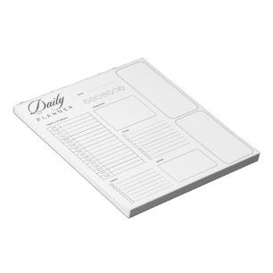 Bloc-note Feuilles de planificateur quotidien universel vier