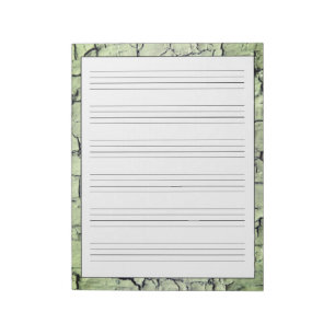 Bloc-note Feuilles de pratique d'écriture manuscrite rustiqu