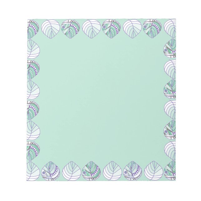 Bloc-note Feuilles de tête de poisson Seagrass Multi (Devant)