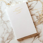 Bloc-note Feuilles d'or, pavé d'ordinateur portable à doublu<br><div class="desc">Feuilles d'or,  pavé d'ordinateur portable à doublure d'or plante

Papier de note finement revêtu dans une couleur gris clair.

Veuillez noter que l'effet or est imprimé.</div>