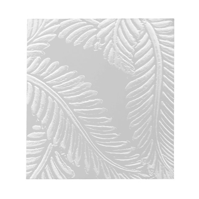 Bloc-note Feuilles noirs et blancs (Devant)