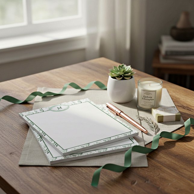 Bloc-note Feuilles vertes personnalisées (Créateur téléchargé)