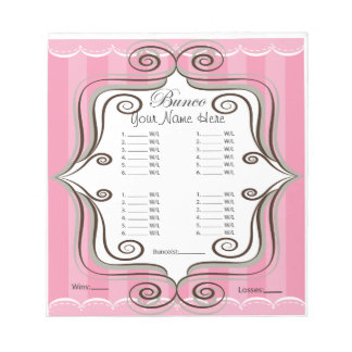 Bloc-note Feuillet Bunco rose