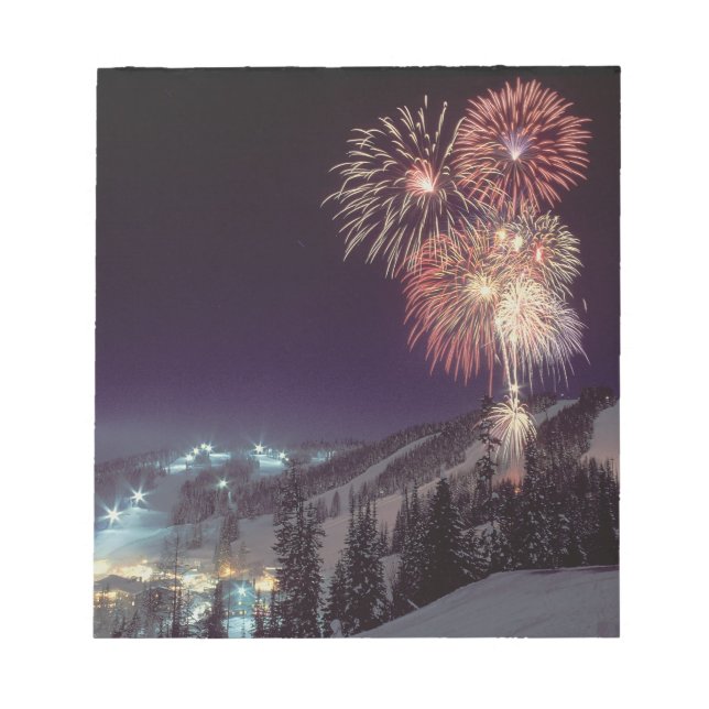 Bloc-note Feux d'artifice au Big Mountain Resort à Whitefish (Devant)