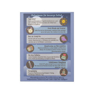 Bloc-note Fiches d'information sur l'hygiène du sommeil pour