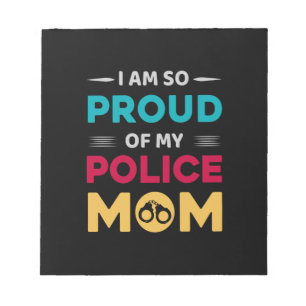 Bloc-note Fière De Ma Mère De Police