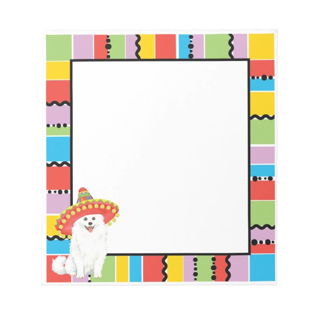 Bloc-note Fiesta American Eskimo Chien (Devant)