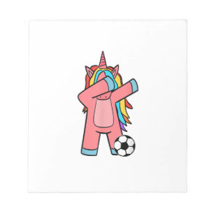 Bloc-note Fille de football Femmes Football Licorne T-Shi de