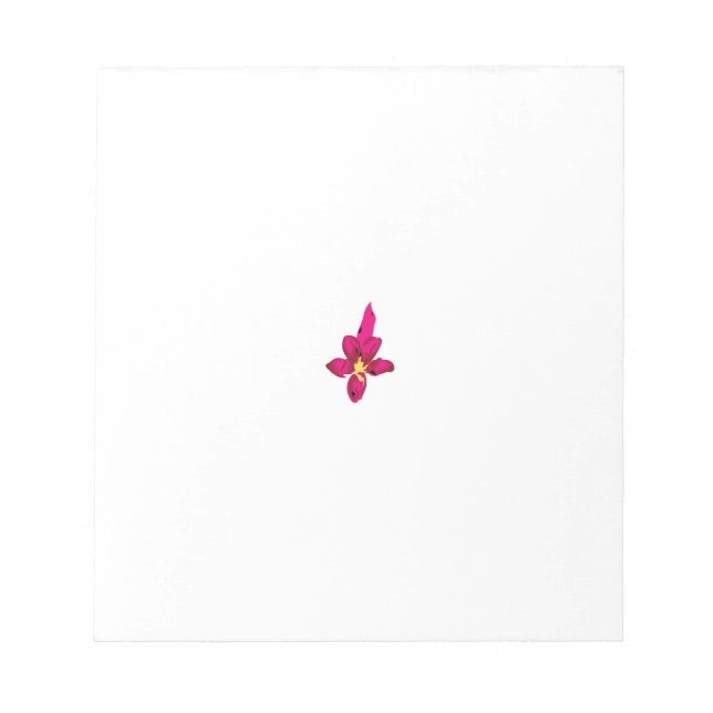 Bloc-note Fille Design, Or Léger, Rouge Purplish (Devant)