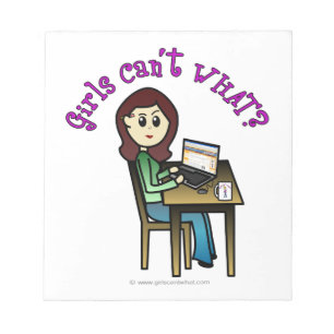 Bloc-note Fille informatique légère