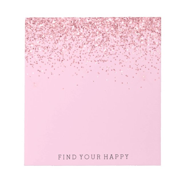 Bloc-note Fille Parties scintillant rose étincelante (Devant)