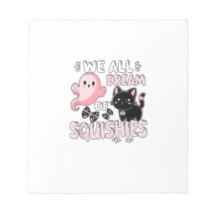 Bloc-note Filles Chat Rose Halloween Squishy Nous Rêvons Tou