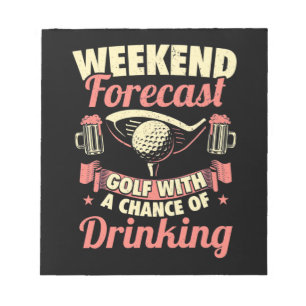 Bloc-note Fin De Semaine Prévision Golf Avec Une Chance De B