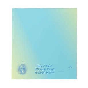 Bloc-note Fireflies dans Jar Arrière - plan de dégradé perso