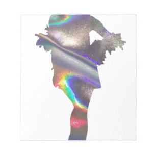 Bloc-note fissure holographique