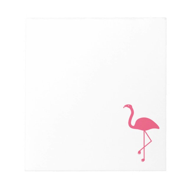 Bloc-note Flamant rose Silhouette rose (Devant)