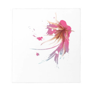 Bloc-note Fleur Abstraite d'Hibiscus