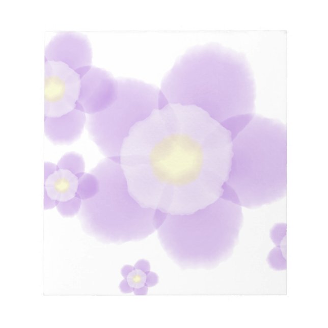 Bloc-note Fleur aquarelle (Devant)