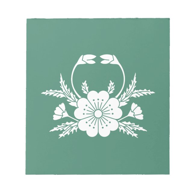 Bloc-note Fleur de cerisier en forme de crabe (EDO) (Devant)
