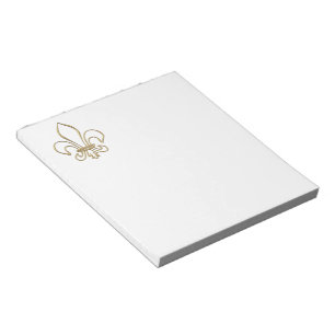 Bloc-note Fleur de lis "3-D" d'or