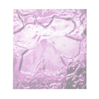 Bloc-note Fleur de verre violet