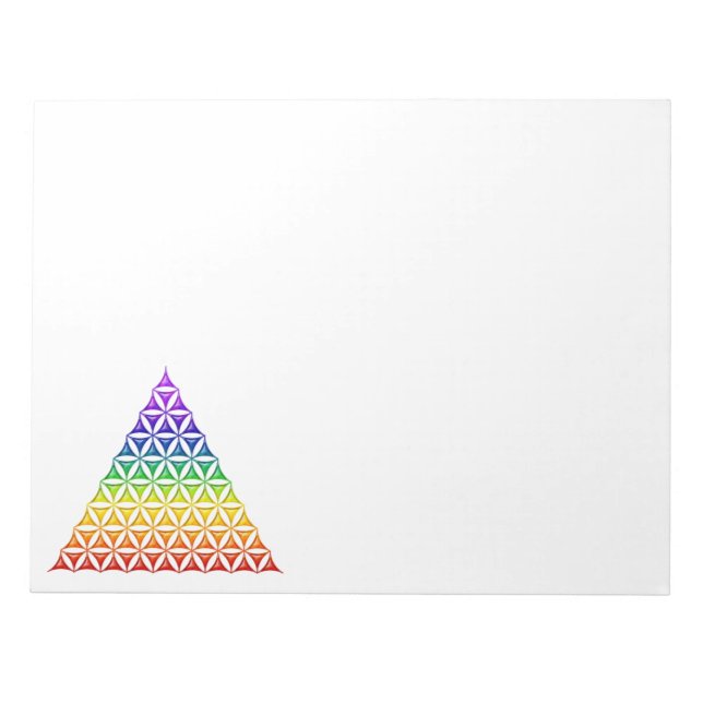Bloc-note Fleur de vie / Blume des Lebens - chakra pyramidal (Devant)