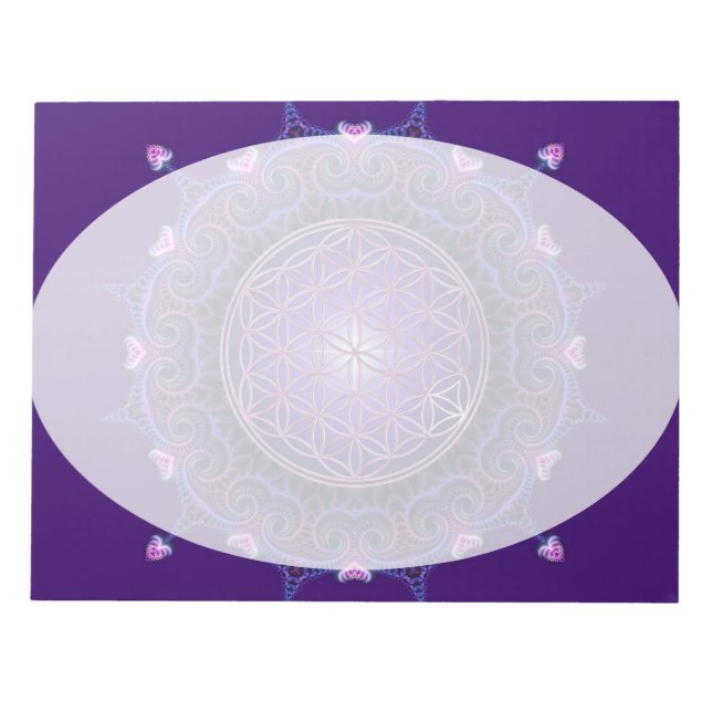 Bloc-note Fleur de vie / Blume des Lebens - Mandala I (Devant)