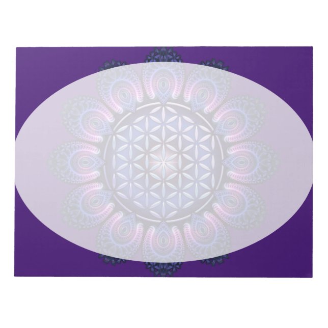 Bloc-note Fleur de vie / Blume des Lebens - Mandala II (Devant)