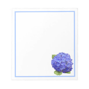 Bloc-note Fleur d'hortensia bleue