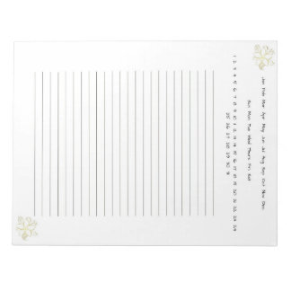 Bloc-note Fleur d'or