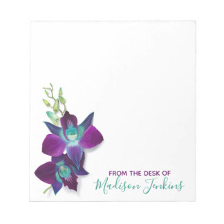 Bloc-note Fleur d'orchidée Bom Bom Dendrobium Personnalisée