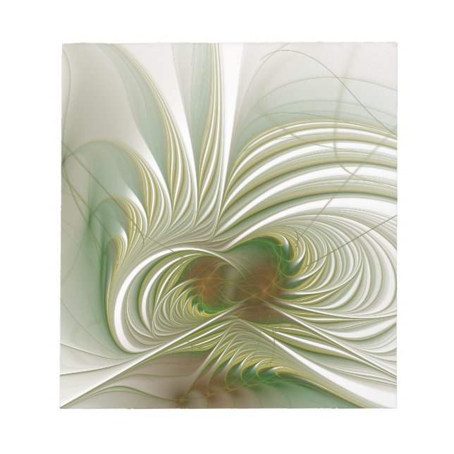 Bloc-note Fleur imaginaire fractale douce et tendresse (Devant)