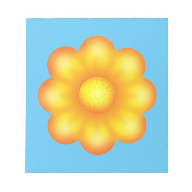Bloc-note Fleur Jaune mignonne (Devant)