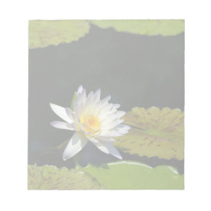 Bloc-note Fleur Nénuphar Lotus blanche