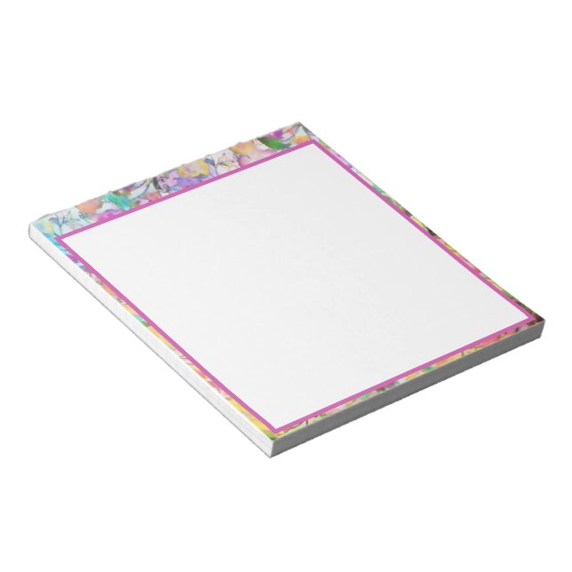 Bloc-note Fleur pastel (Incliné)