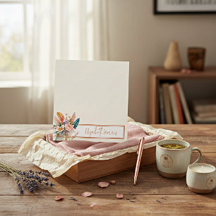 Bloc-note Fleur personnalisée boho