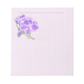 Bloc-note Fleur violette