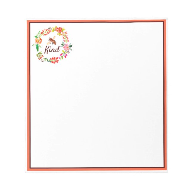 Bloc-note Fleurale gentille   (Devant)