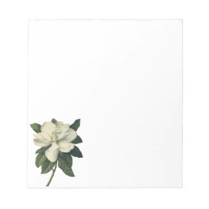 Bloc-note Fleurs blanches de floraison de fleur de magnolia