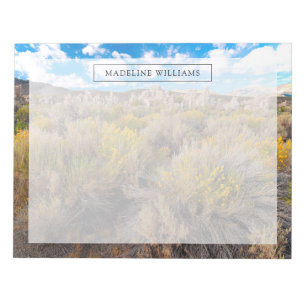 Bloc-note Fleurs   Blooming Sagebrush Californie