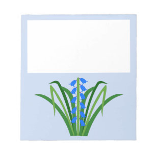 Bloc-note Fleurs de Jacinthe Bleue pour Garçon au Printemps