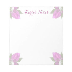 Bloc-note Fleurs de roses indien