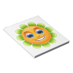 BLOC-NOTE FLEURS DE VISAGE SOURIS