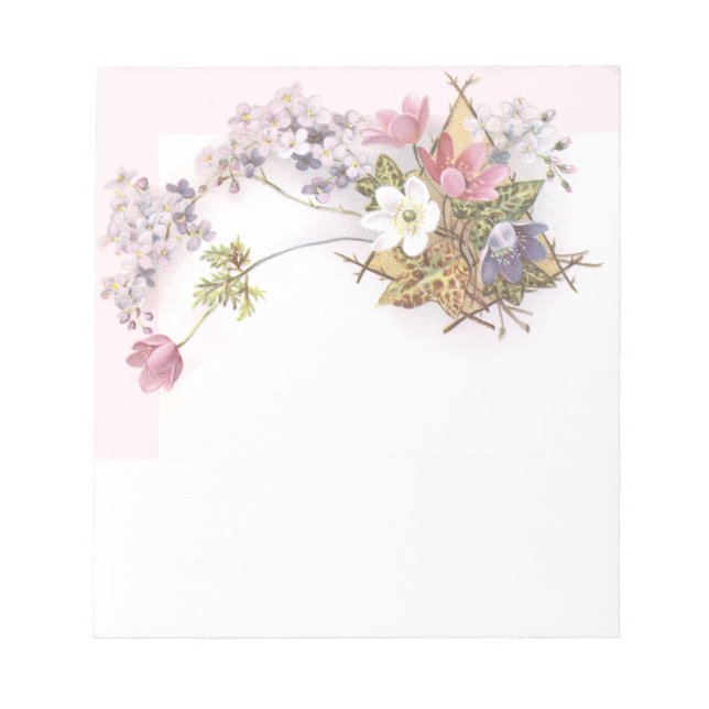 Bloc-note Fleurs et Ivy Victorian Trade Card (Devant)