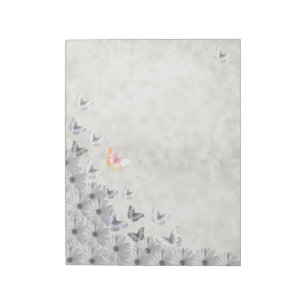 Bloc-note Fleurs et papillons