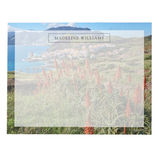 Bloc-note Fleurs | Madeira Island Portugal (Devant)