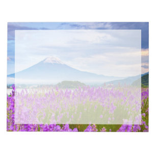 Bloc-note Fleurs Mont Fugi Japon