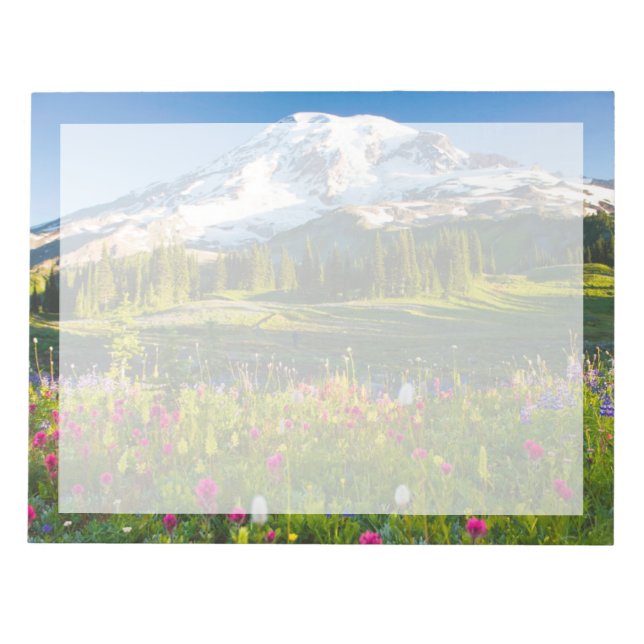 Bloc-note Fleurs | Mt. Rainier Fleurs sauvages (Devant)
